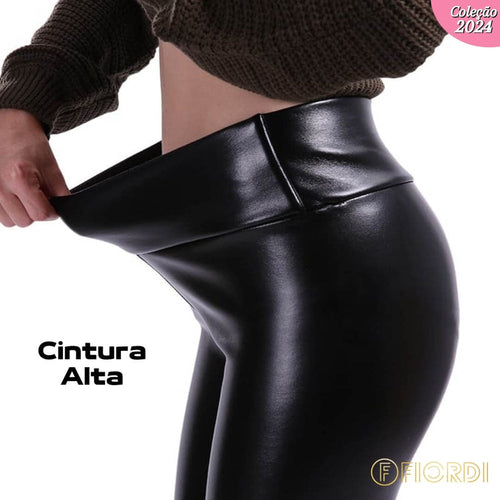 Calça de Couro Aveludada - HotLeg™ + Brinde Exclusivo