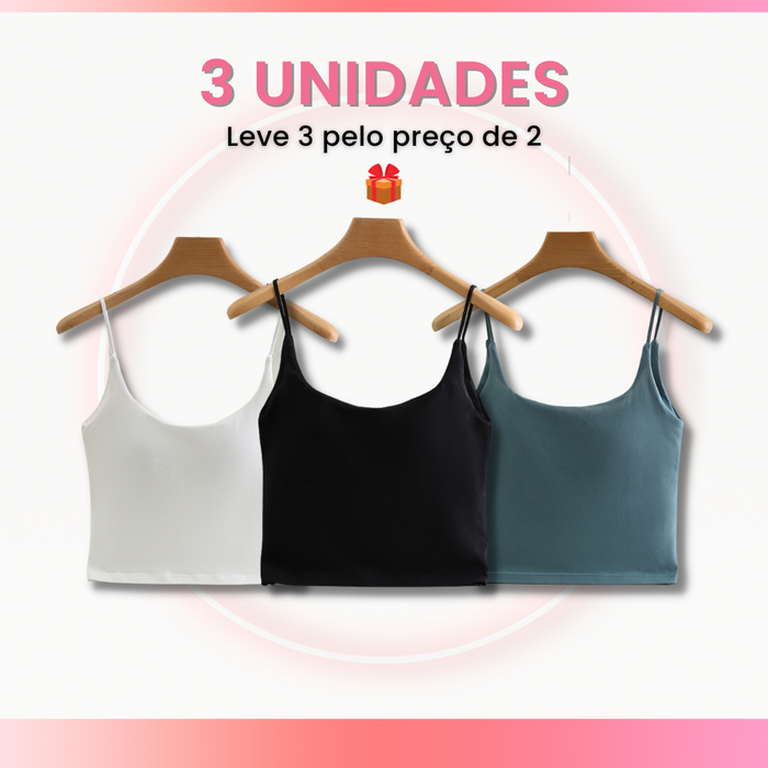 Promoção® Kit Cropped Tecnológico Compre 3 leve 5 + Brinde