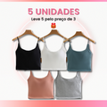 Promoção® Kit Cropped Tecnológico Compre 3 leve 5 + Brinde